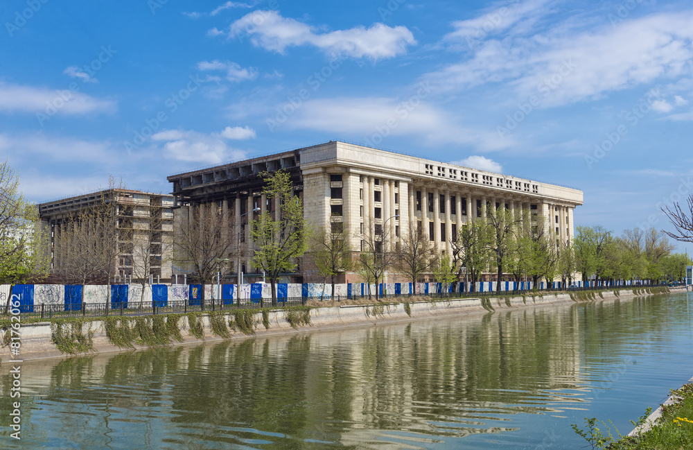 Casa Radio in Bucharest, Romania in a sunny day Casa Radio in Bucharest, Romania in a sunny day