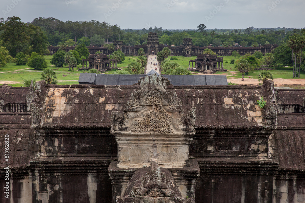 The walkway to Angkor Wat Temple, Cambodia