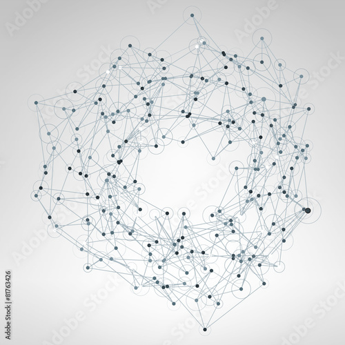 Abstract vector polygonal geometry shape background. Eps10
