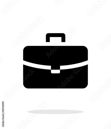 Handbag simple icon on white background.