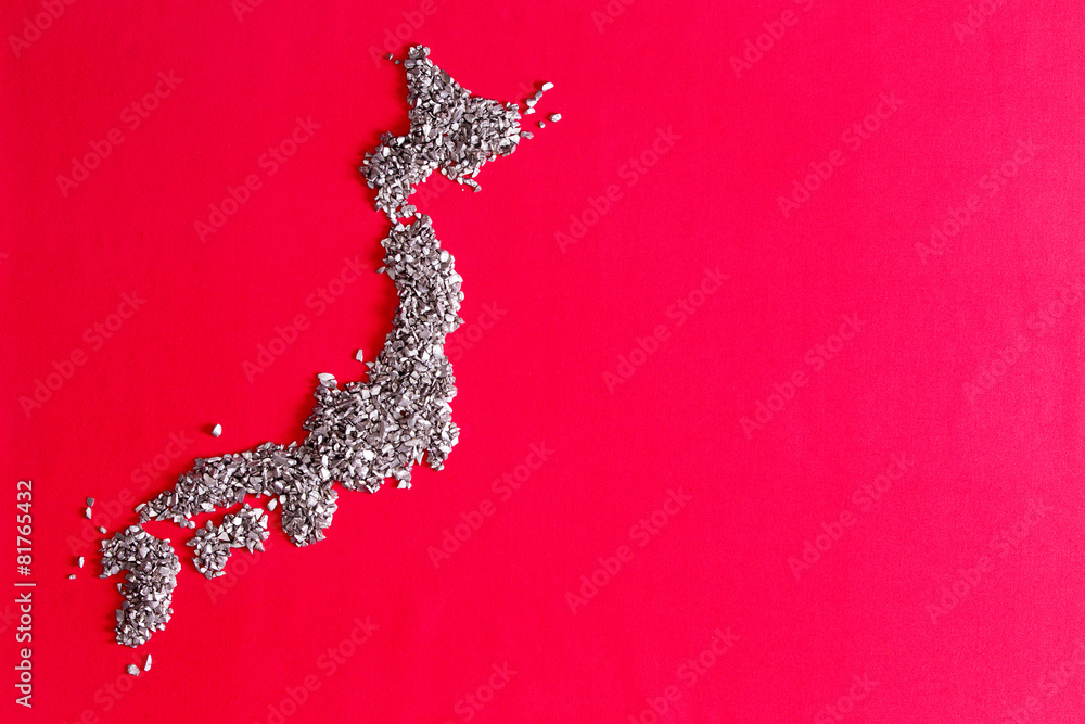 Conceptual map of the Japanese archipelago Stock Photo Adobe Stock