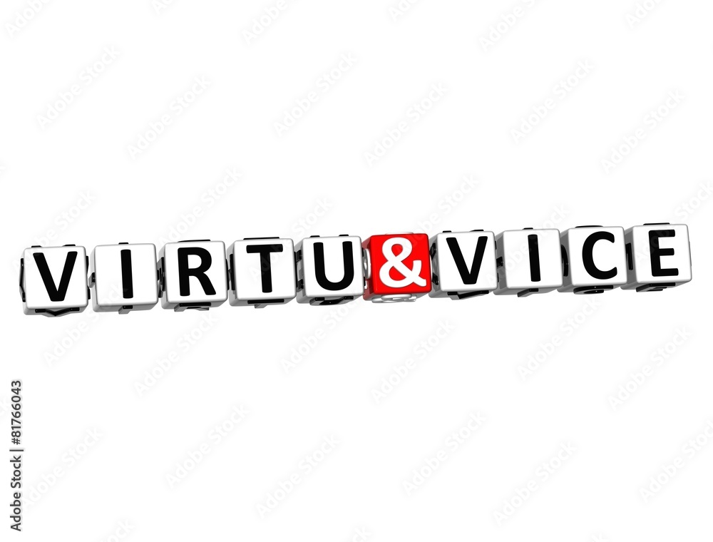 3D Virtu and Voice over white background. 3D Virtu and Voice over white background.