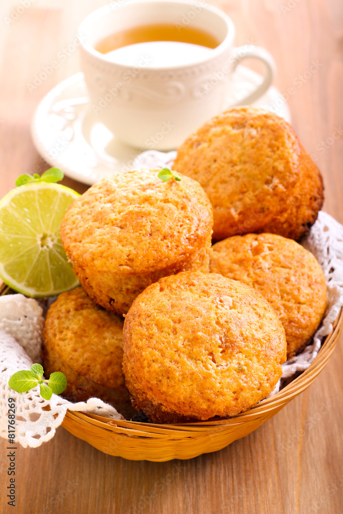 lime cakes in basket lime cakes in basket