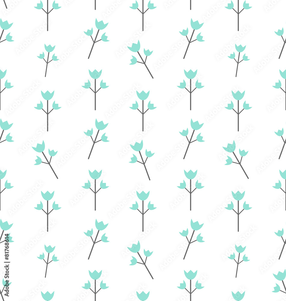 Seamless Pattern with Floral Elements Seamless Pattern with Floral Elements