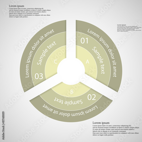 Ring from three light separate parts