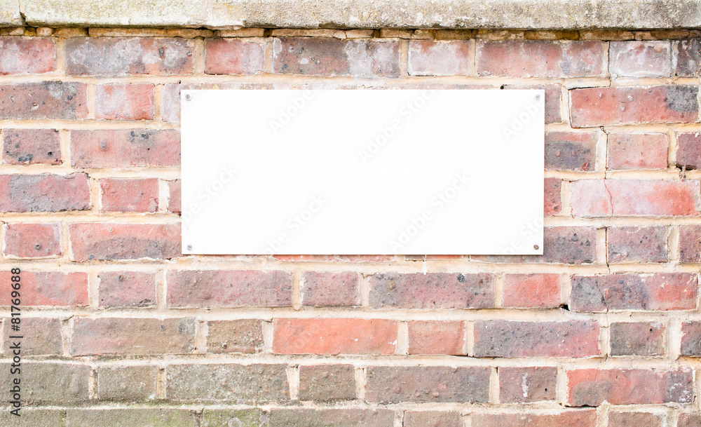 custom made wallpaper toronto digitalSign board mounted on brick Wall