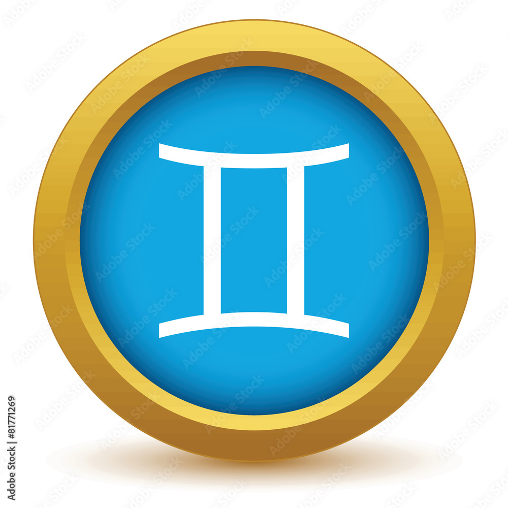 Gold Gemini icon Gold Gemini icon