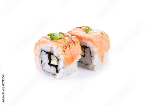 Sushi isolated on white background