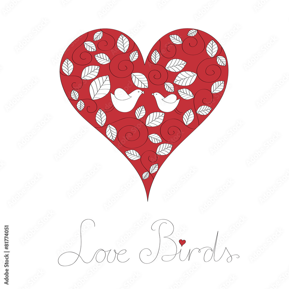 Pair of lovebirds vector illustration Pair of lovebirds vector illustration