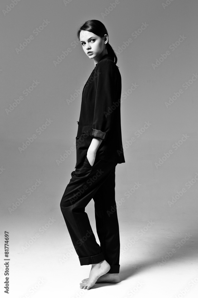 Fototapeta premium Woman wearing a jacket