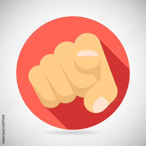 Pointing Finger Potential Client Politician Businesman Elected
