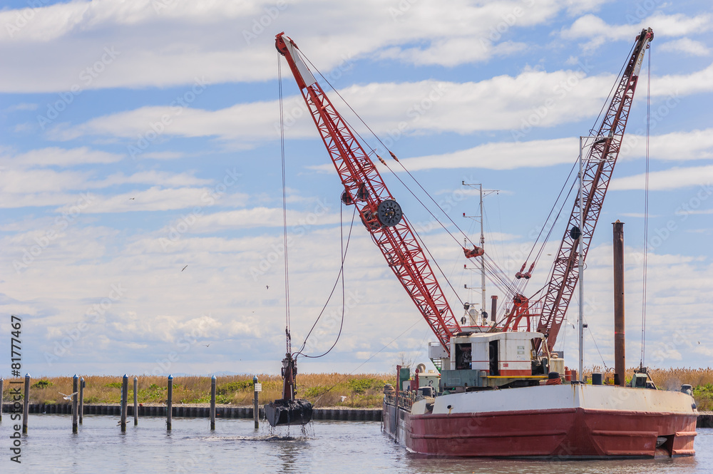 Dredger ship navy