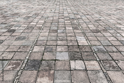 Vintage stone street road pavement texture