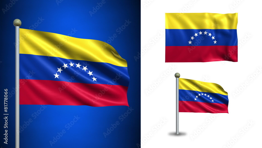 Venezuela flag - with Alpha channel, seamless loop! Venezuela flag - with Alpha channel, seamless loop!