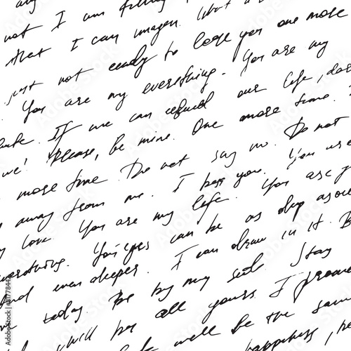 Hand drawn old letter grunge background