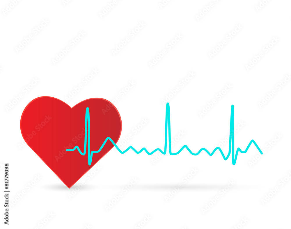 Heart Wave Illustration Heart Wave Illustration