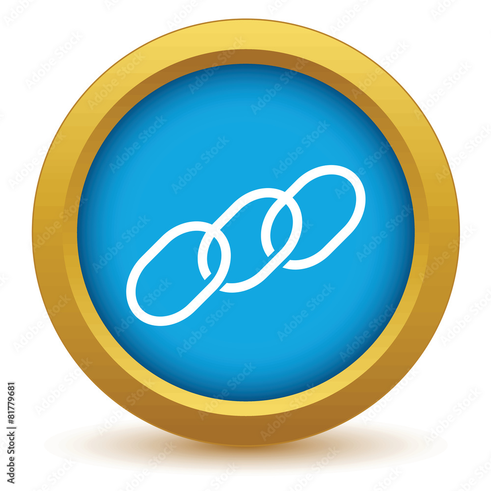 Gold chain icon Gold chain icon