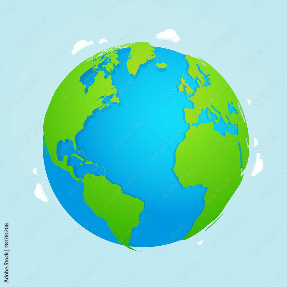 Vector earth illustration Vector earth illustration
