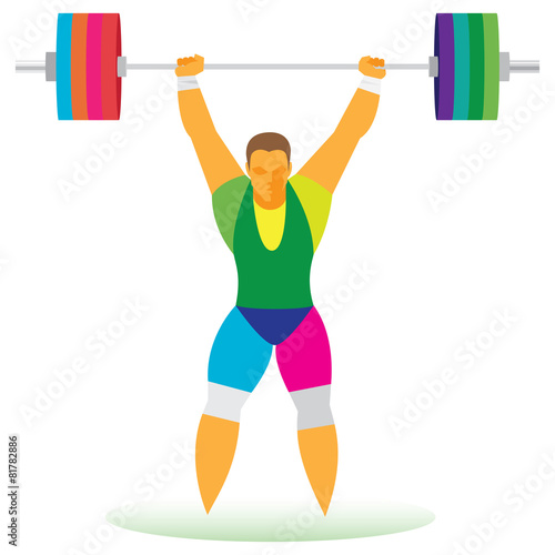 standing weightlifter