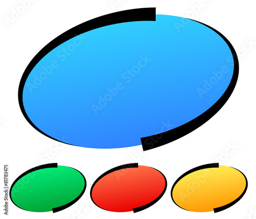 Stylish oval elements