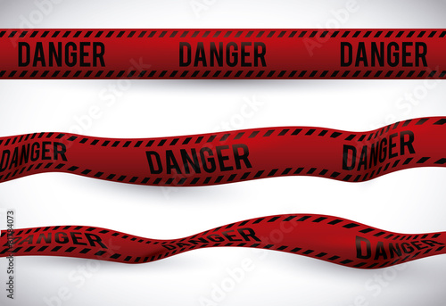 Red tape design.