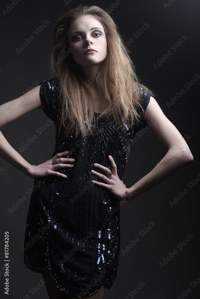 Naklejka premium Fashion model.