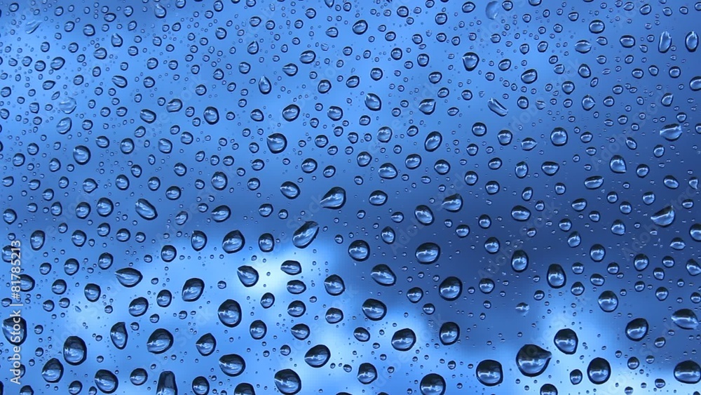Raindrops on window - shower Raindrops on window - shower