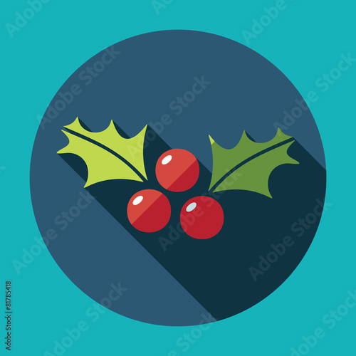 Flat modern design with shadow vector rowanberry