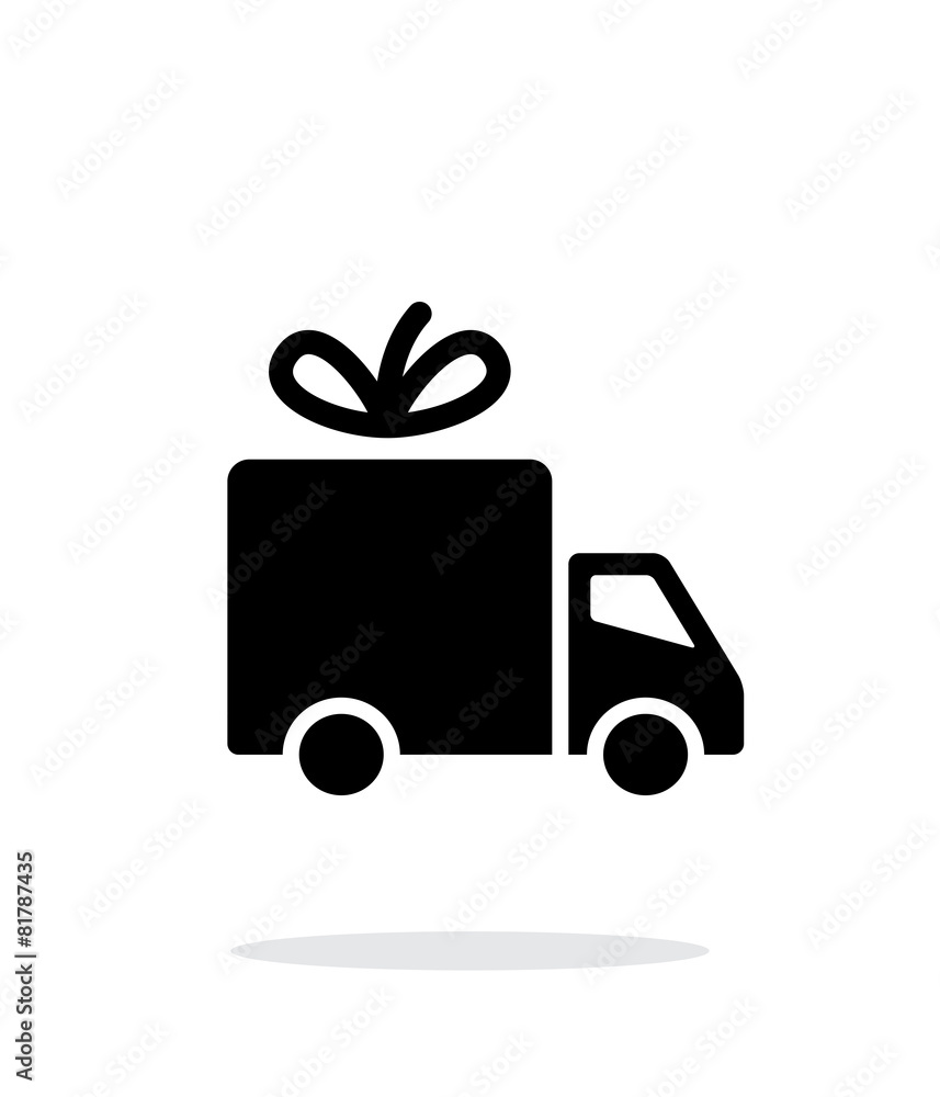 Delivery icon on white background. Delivery icon on white background.