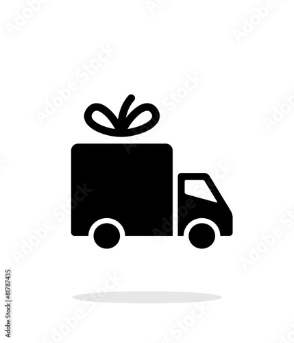 Delivery icon on white background.