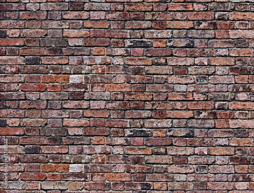 the old red brick wall