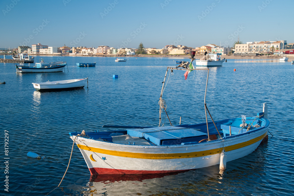 Mediterranean fishing village