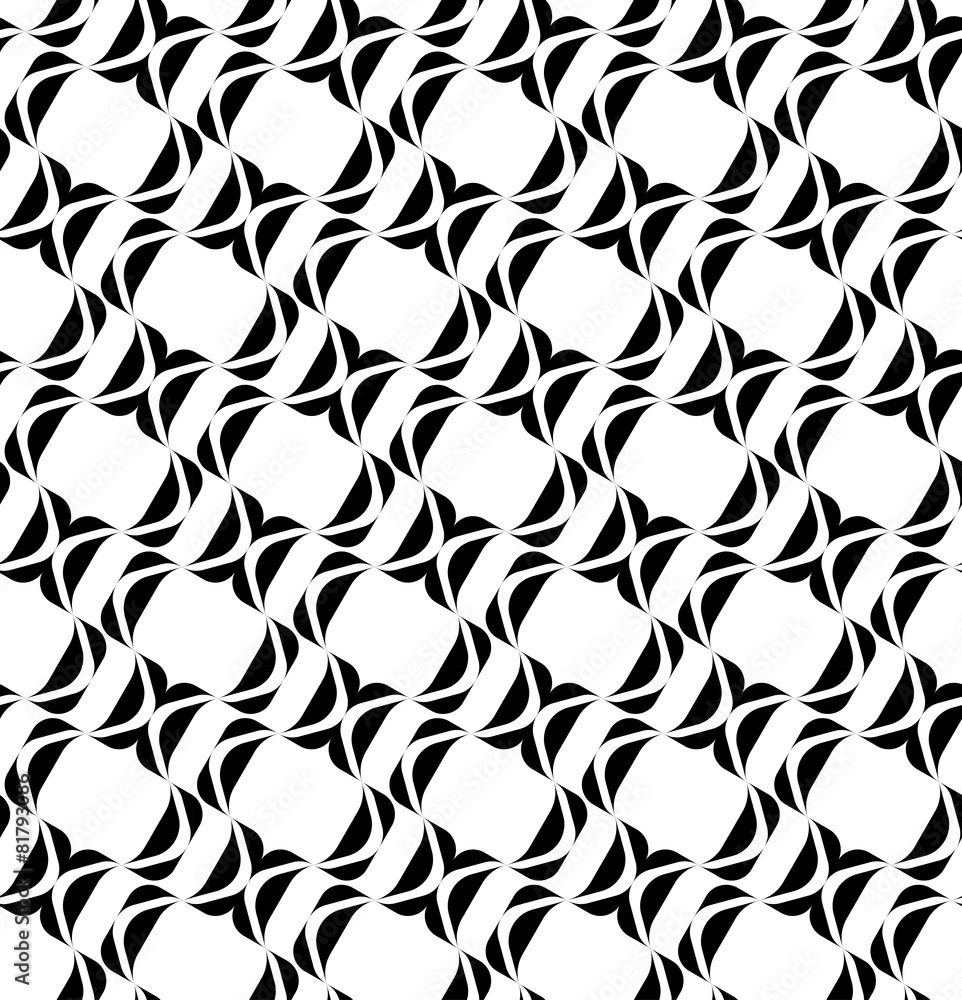 Black and white geometric seamless pattern wavy stylish. Black and white geometric seamless pattern wavy stylish.