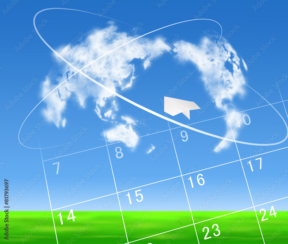 Naklejka premium 外国旅行