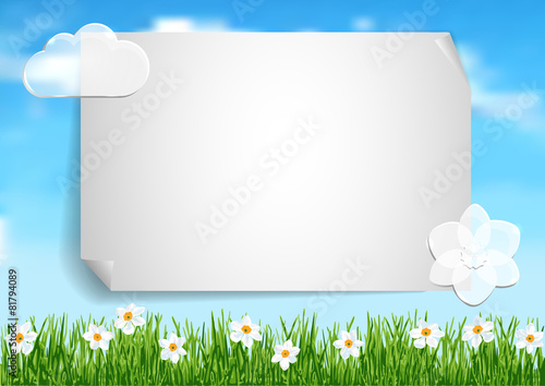 Page 2 of 6  with sky, clouds end white flowers