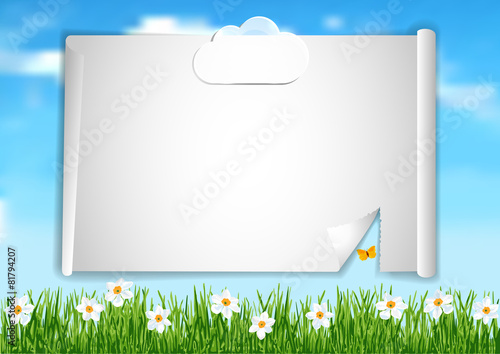 Page 6 of 6  with sky, clouds end white flowers