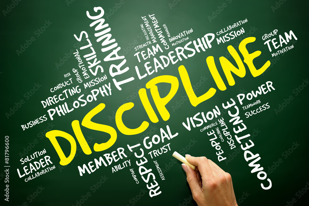 DISCIPLINE word cloud, business concept DISCIPLINE word cloud, business concept