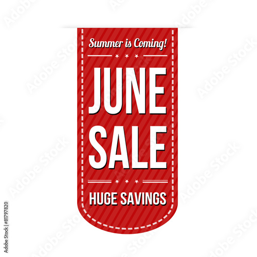 June sale banner design