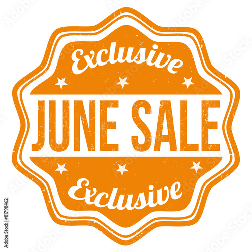 June sale stamp