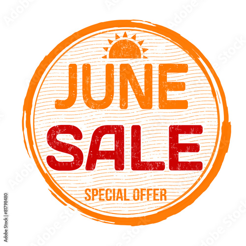 June sale stamp