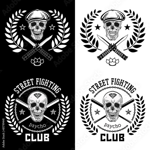 Street fight emblem