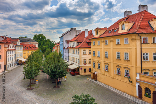 Canvas Print Colorful houses in Prague.