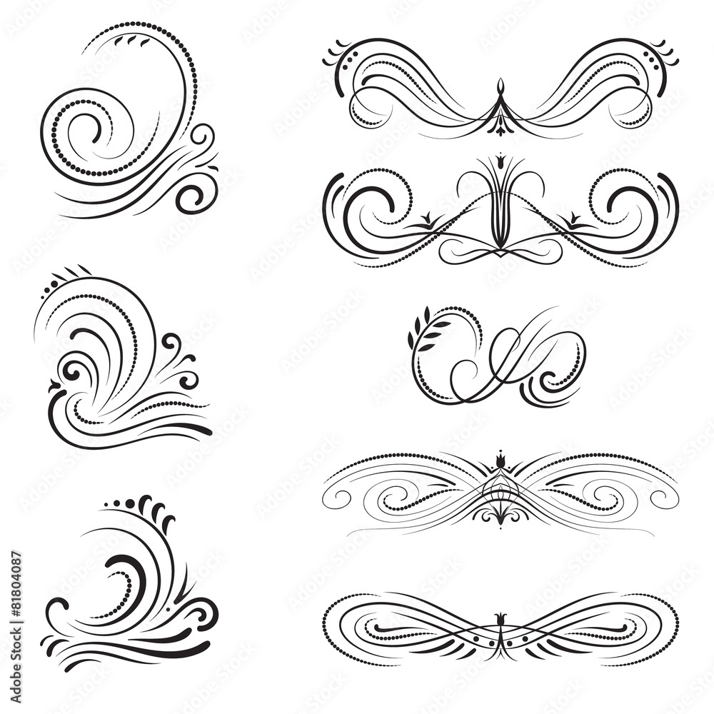 Fototapeta premium calligraphic elements