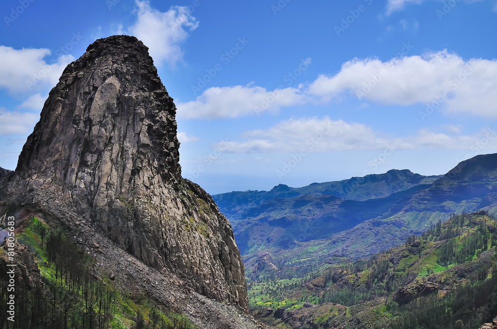 Picturesque rock Roque de Agando