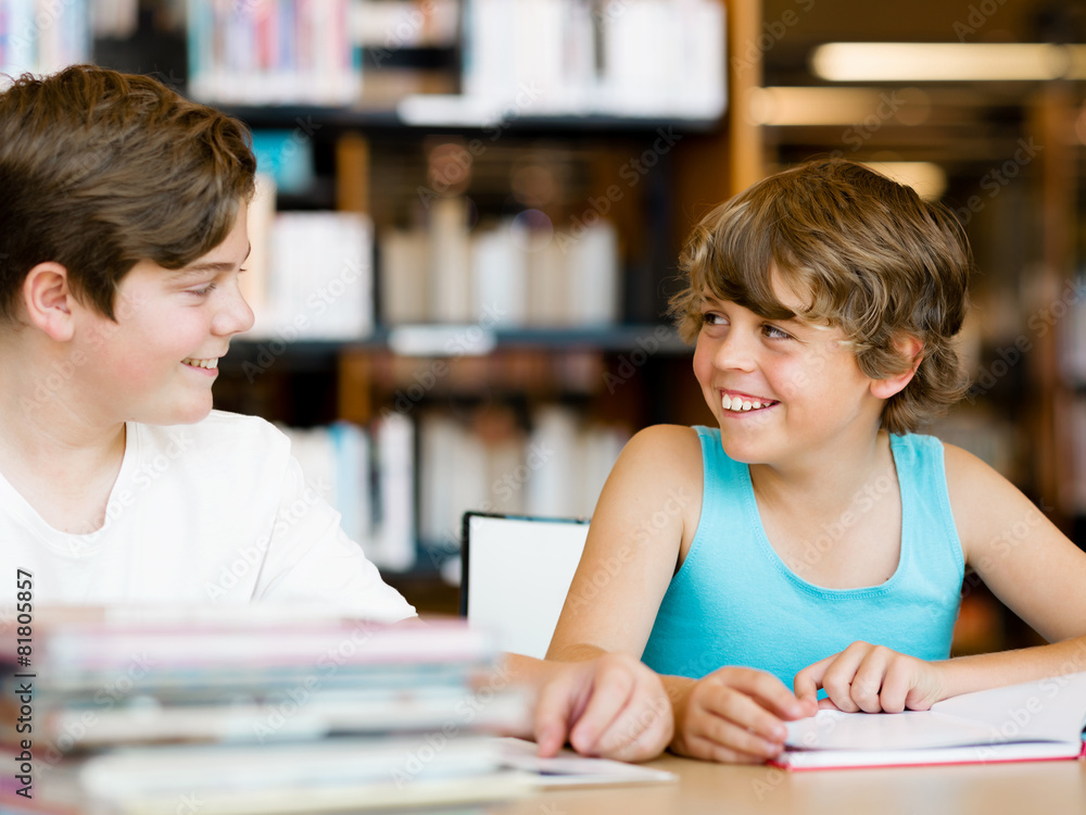 Boy in library Boy in library