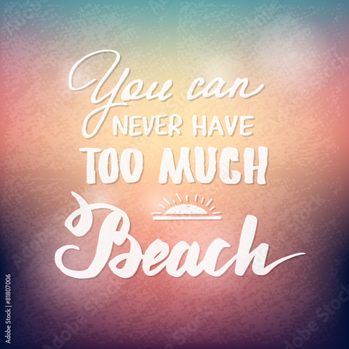 Summer hand drawn calligrap...