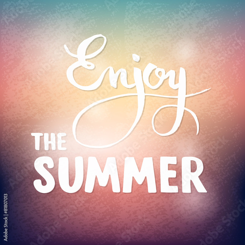 Summer calligraphic design ...