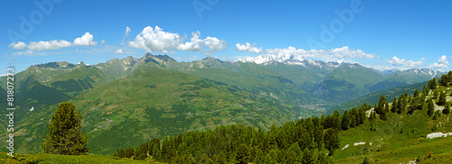 Panorama sur les Alpes