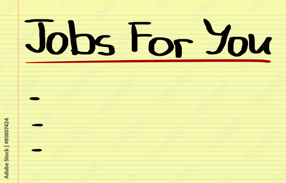 Obraz premium Jobs For You Concept