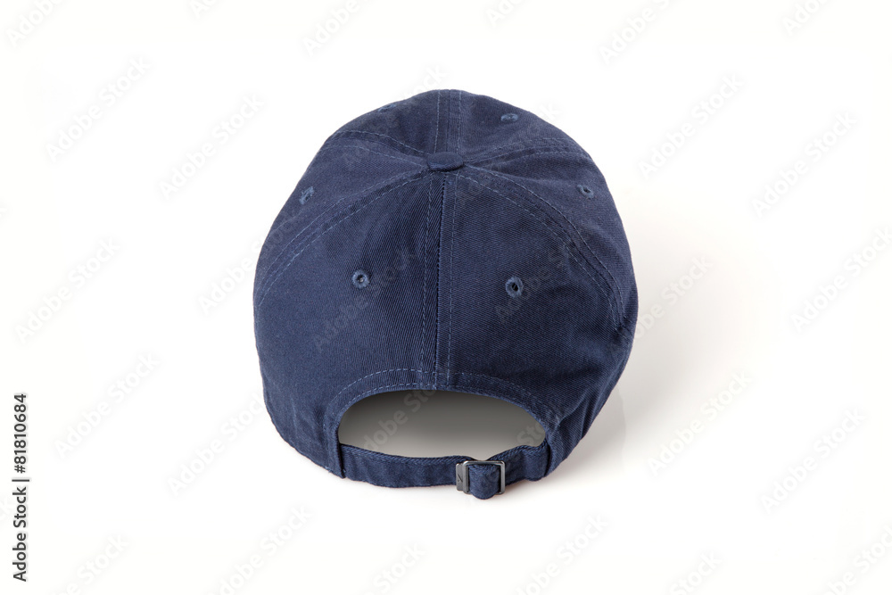 Naklejka premium Dark blue cap on the head ready for branding.